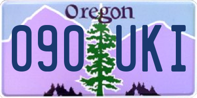 OR license plate 090UKI