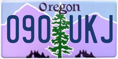 OR license plate 090UKJ