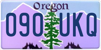 OR license plate 090UKQ