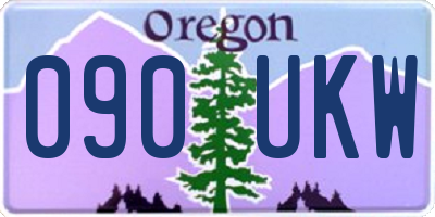 OR license plate 090UKW
