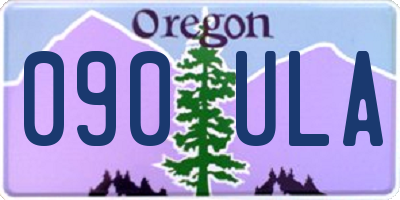 OR license plate 090ULA