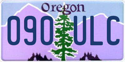 OR license plate 090ULC