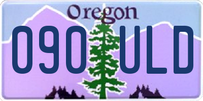 OR license plate 090ULD