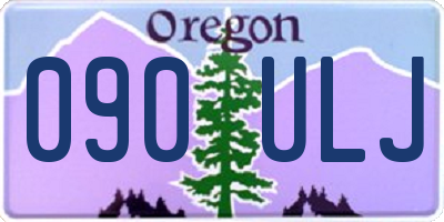 OR license plate 090ULJ
