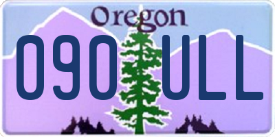 OR license plate 090ULL