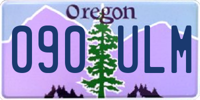 OR license plate 090ULM