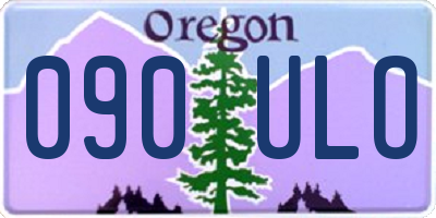OR license plate 090ULO