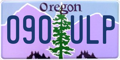 OR license plate 090ULP