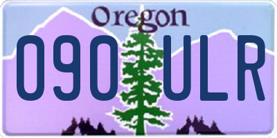 OR license plate 090ULR