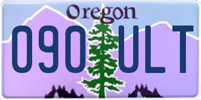 OR license plate 090ULT