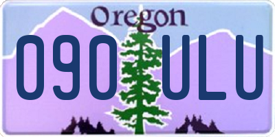 OR license plate 090ULU