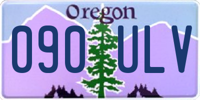 OR license plate 090ULV