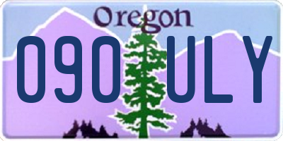 OR license plate 090ULY