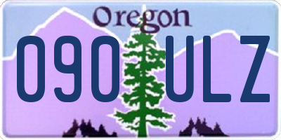 OR license plate 090ULZ