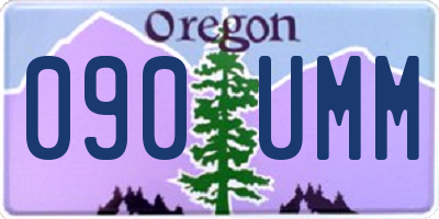 OR license plate 090UMM
