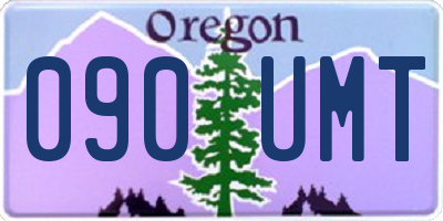 OR license plate 090UMT