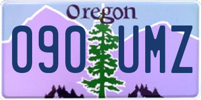 OR license plate 090UMZ