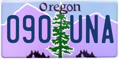 OR license plate 090UNA