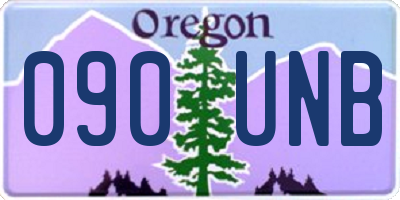 OR license plate 090UNB