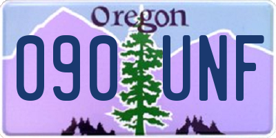 OR license plate 090UNF