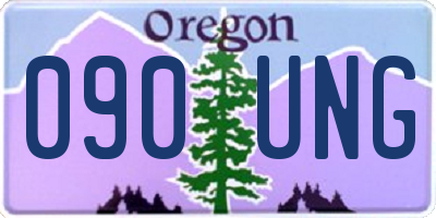 OR license plate 090UNG