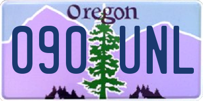 OR license plate 090UNL