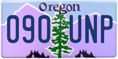 OR license plate 090UNP