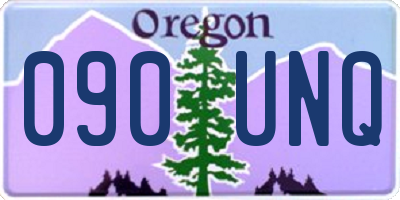 OR license plate 090UNQ