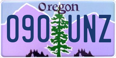 OR license plate 090UNZ