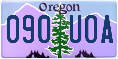 OR license plate 090UOA