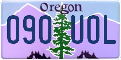 OR license plate 090UOL