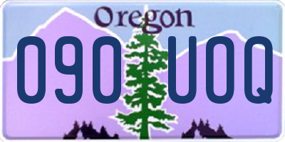 OR license plate 090UOQ