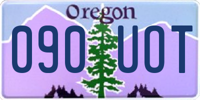 OR license plate 090UOT