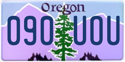 OR license plate 090UOU