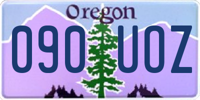 OR license plate 090UOZ