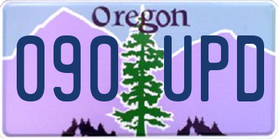 OR license plate 090UPD