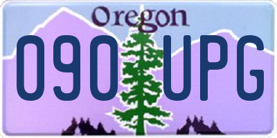 OR license plate 090UPG