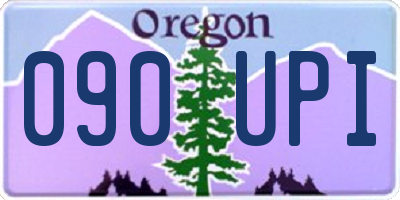 OR license plate 090UPI
