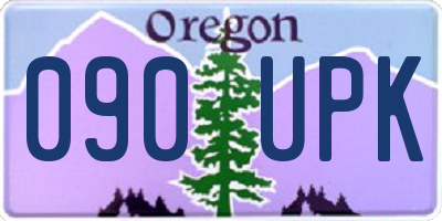 OR license plate 090UPK