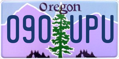 OR license plate 090UPU