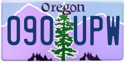 OR license plate 090UPW