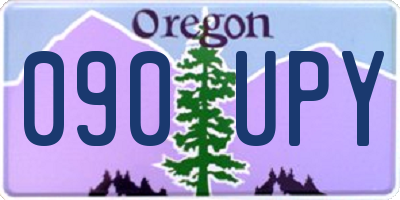 OR license plate 090UPY