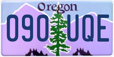OR license plate 090UQE