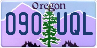 OR license plate 090UQL