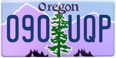 OR license plate 090UQP