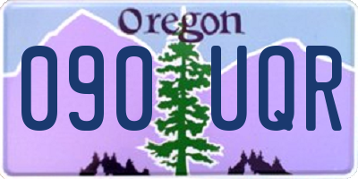 OR license plate 090UQR