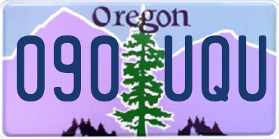 OR license plate 090UQU