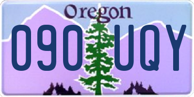 OR license plate 090UQY