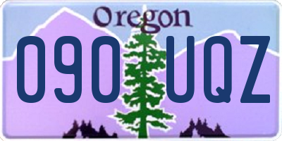 OR license plate 090UQZ