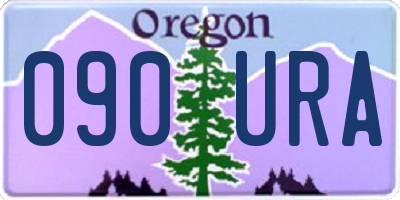 OR license plate 090URA
